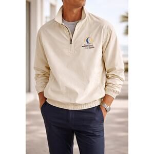 Sailing Yacht Jacket Mens XL Yellow Tommy Bahama Newport CA Nautical Preppy Y2K